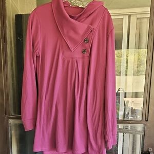 Long Sleeve Tunic with Button Detail